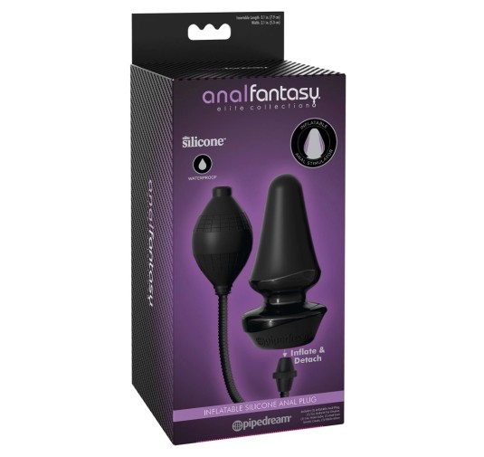 Anal Fantasy - Pompowany Korek Analny Czarny